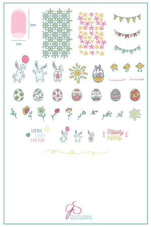 Clear Jelly Stamper- H-31- Bunny Foo Foo