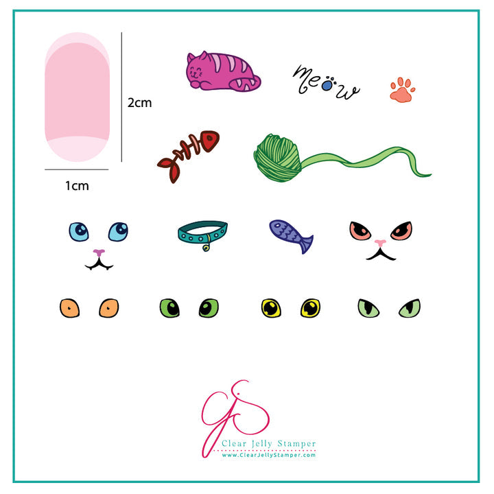 Clear Jelly Stamper- CjS-060- Meow