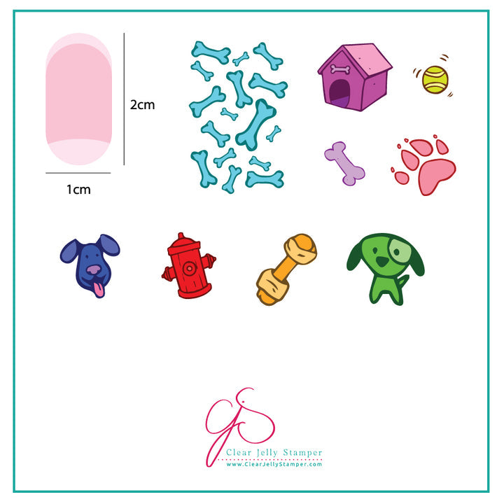 Clear Jelly Stamper- CjS-061- Woof