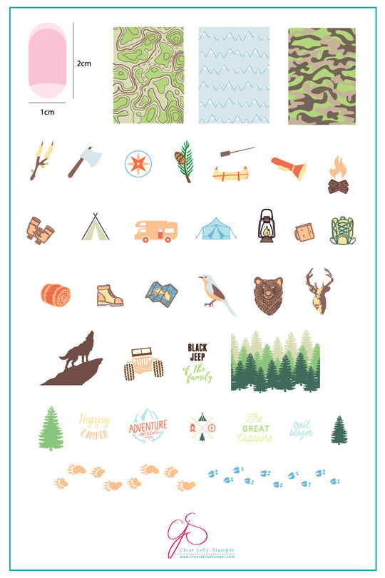 Clear Jelly Stamper- CjS-067- Adventure Begins