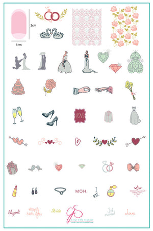 Clear Jelly Stamper- CjS-070- Here Comes the Bride