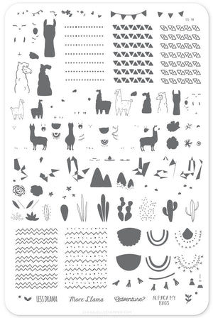 Clear Jelly Stamper- CjS-098- Love at First Llama