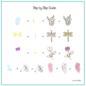 Clear Jelly Stamper- CJS B-THREE- Beginner 3