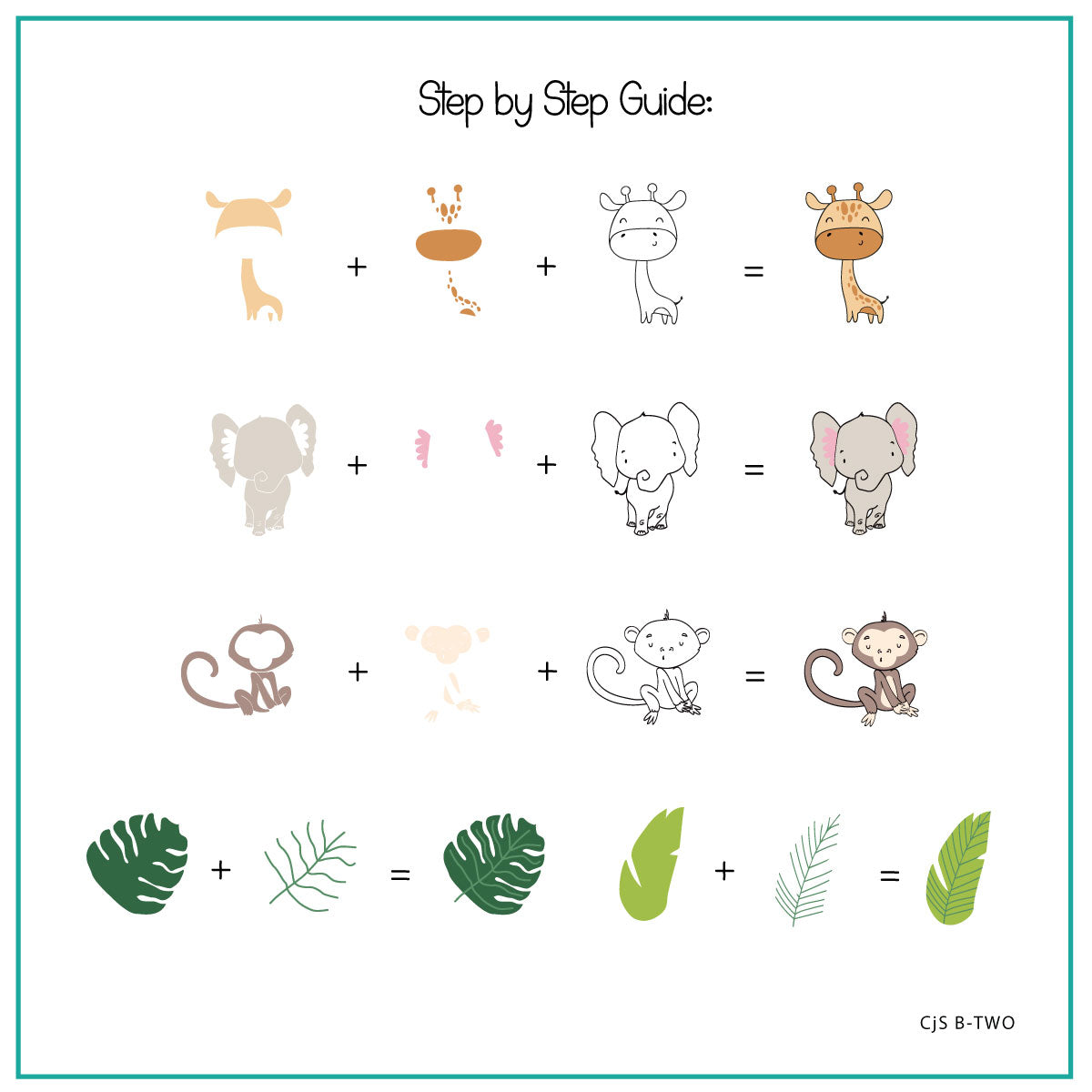 Clear Jelly Stamper- CJS B-TWO- Beginner 2