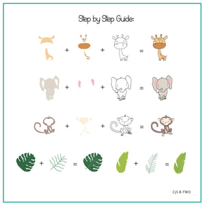 Clear Jelly Stamper- CJS B-TWO- Beginner 2