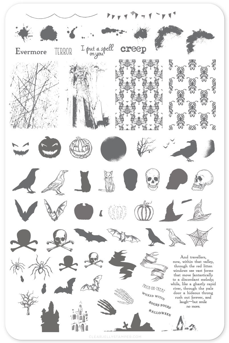 Clear Jelly Stamper- H-22- Shivers