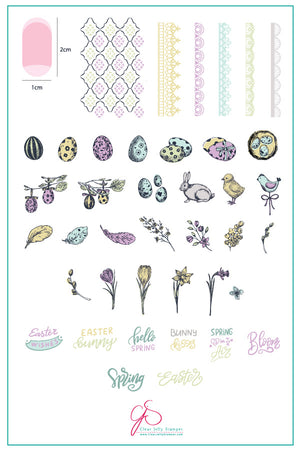 Clear Jelly Stamper- H-29- Bunny Kisses