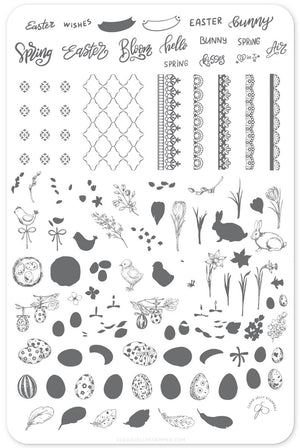 Clear Jelly Stamper- H-29- Bunny Kisses