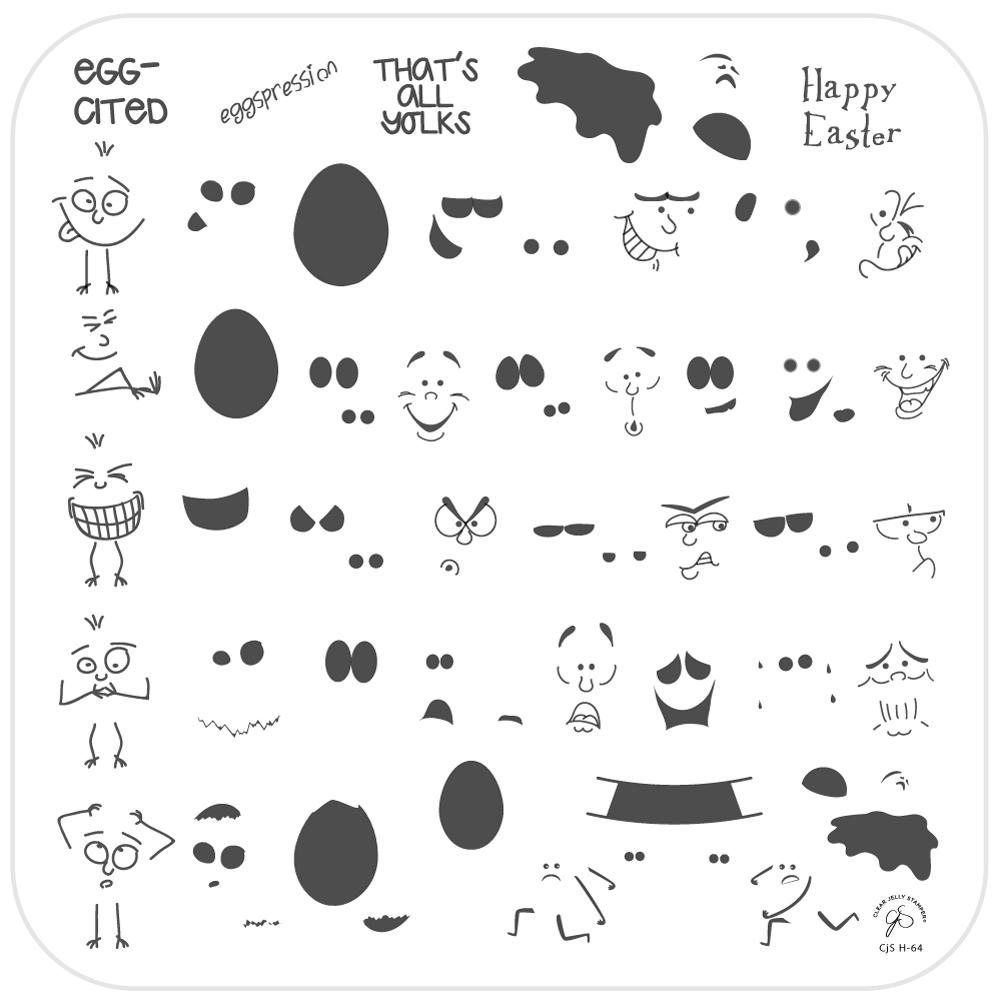 Clear Jelly Stamper- H-64- Eggspression