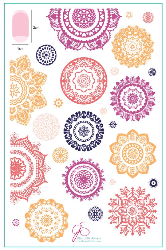 Clear Jelly Stamper- LC-19- Manisha's Mandalas