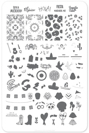 Clear Jelly Stamper- LC-43- Mexico Always in My Heart