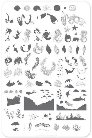 Clear Jelly Stamper- LC-48- Suzie's Mermaid & Things