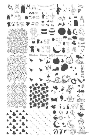 Clear Jelly Stamper- LC-73- It's a Baby!