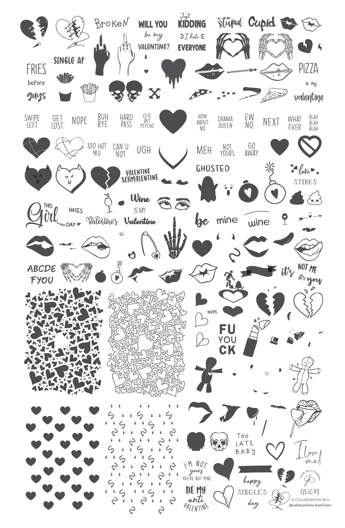 Clear Jelly Stamper- LC-93- It's Not Me, It's You