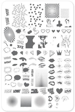 Clear Jelly Stamper- V-22- POP Heart