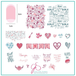 Clear Jelly Stamper- V-28- How Sweet it is to be Loved by You