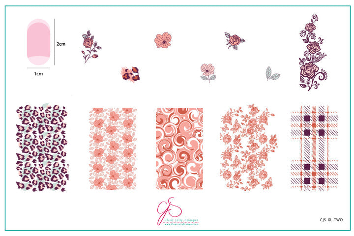 Clear Jelly Stamper- XL Collection- CjS-XL-TWO