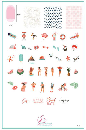 Clear Jelly Stamper- CjS-165- Summer Never Ends