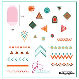 Clear Jelly Stamper- LC-02- Tribal