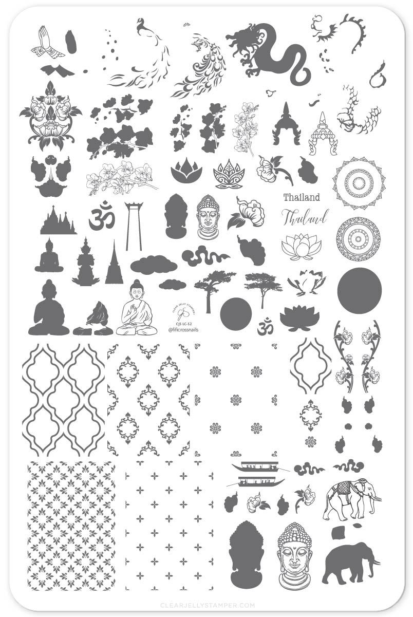 Clear Jelly Stamper- LC-52- My Thai