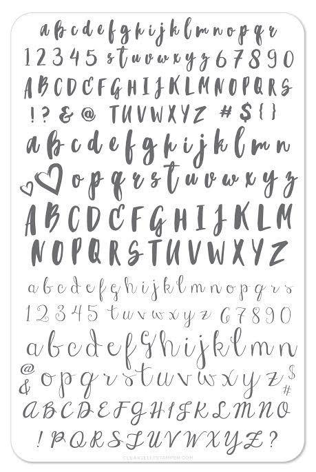 Clear Jelly Stamper- CjS-040- Alphabet Brush