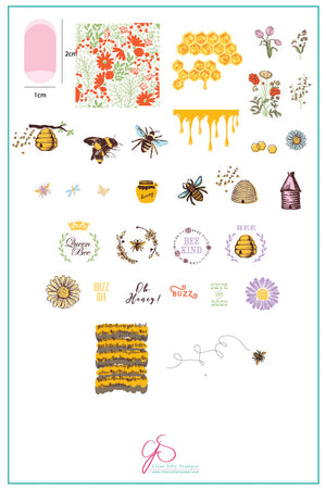 Clear Jelly Stamper- CjS-068- Save the Bees!
