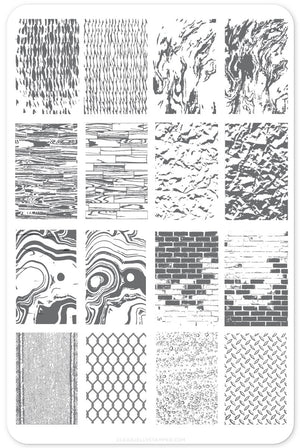 Clear Jelly Stamper- CjS-078- Urban Textures