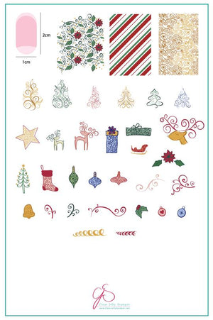 Clear Jelly Stamper- C-21- Baubles & Bells