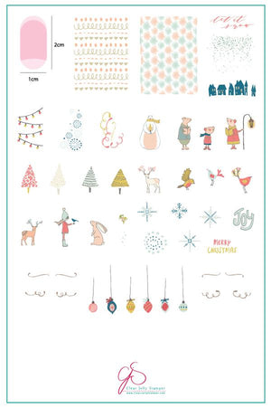 Clear Jelly Stamper- C-31- Happy Little Holiday