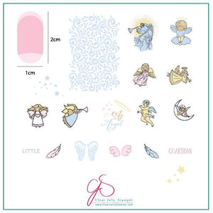 Clear Jelly Stamper- C-37- Angelic