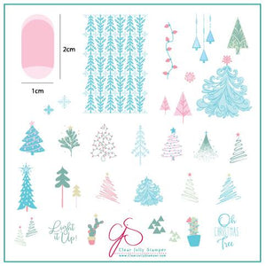 Clear Jelly Stamper- C-44- Oh Christmas Tree!