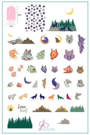 Clear Jelly Stamper- LC-50- Lone Wolf