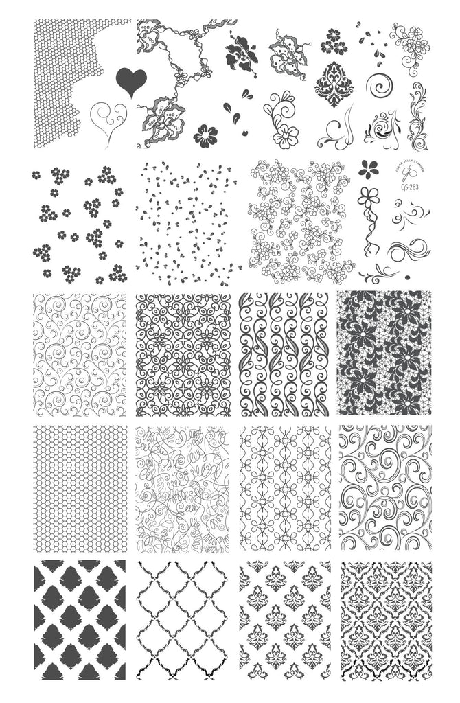 Clear Jelly Stamper- CjS-283- Dainty Delights