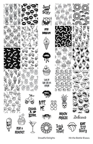 Hit the Bottle- Stamping Plate- Dreadful Delights