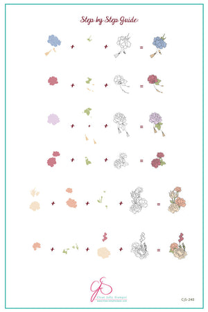 Clear Jelly Stamper- CjS-240- Floral Tassel