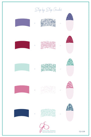 Clear Jelly Stamper- CjS-228- French-Textile 2