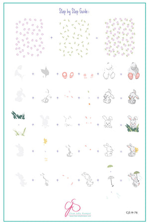 Clear Jelly Stamper- H-76- Fuzzy Easter