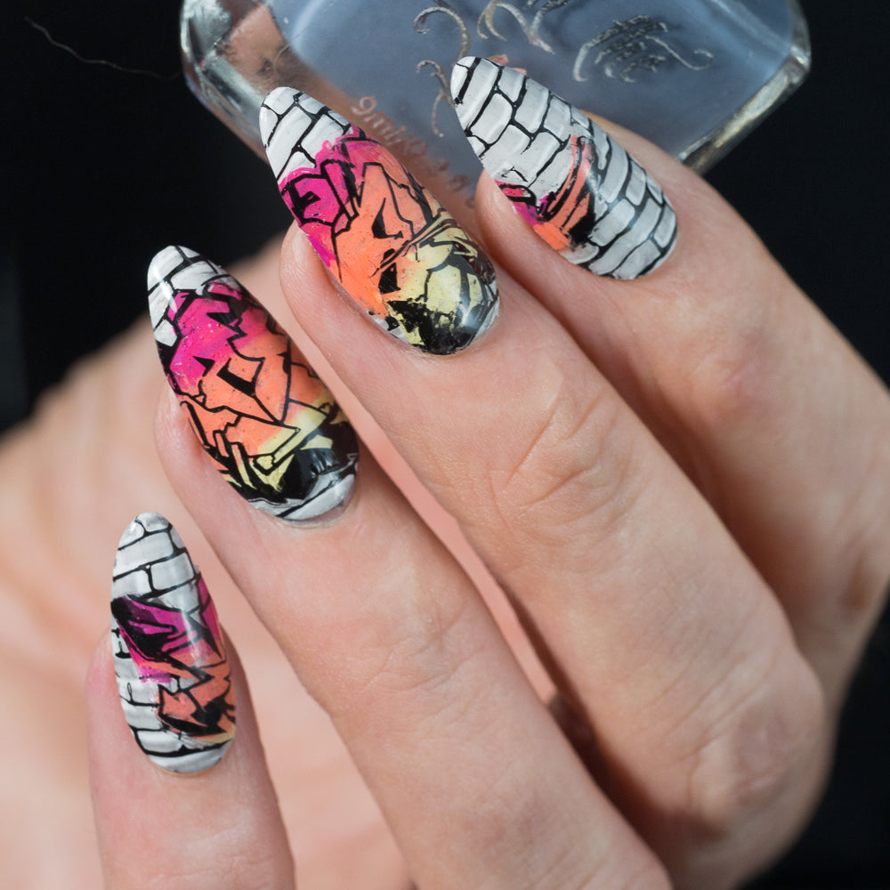 Hit the Bottle- Stamping Plate- Urban Wild Style