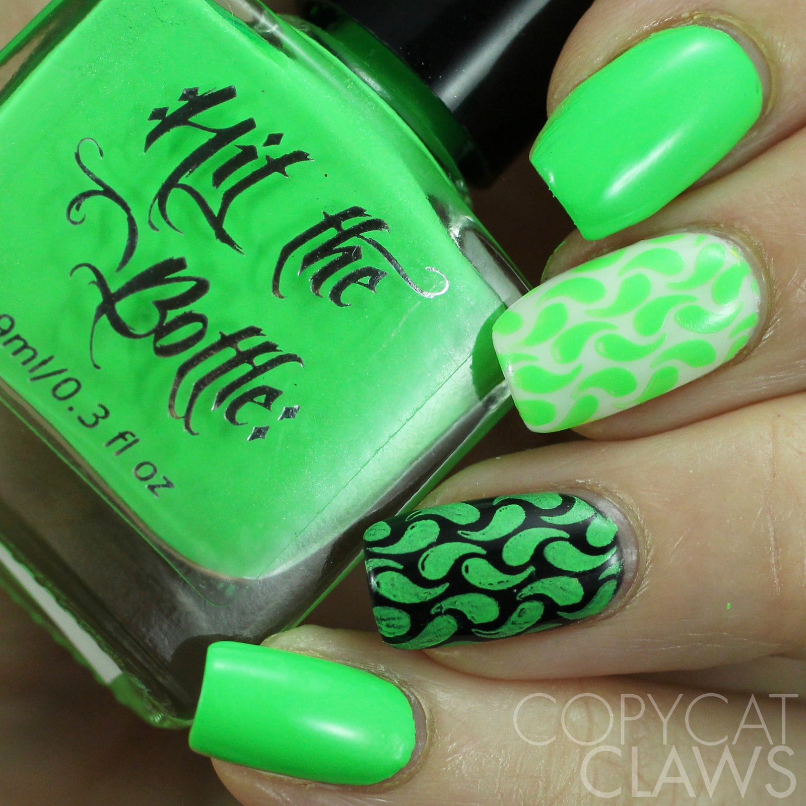 Hit the Bottle "Ectoplasm" Neon Stamping Polish