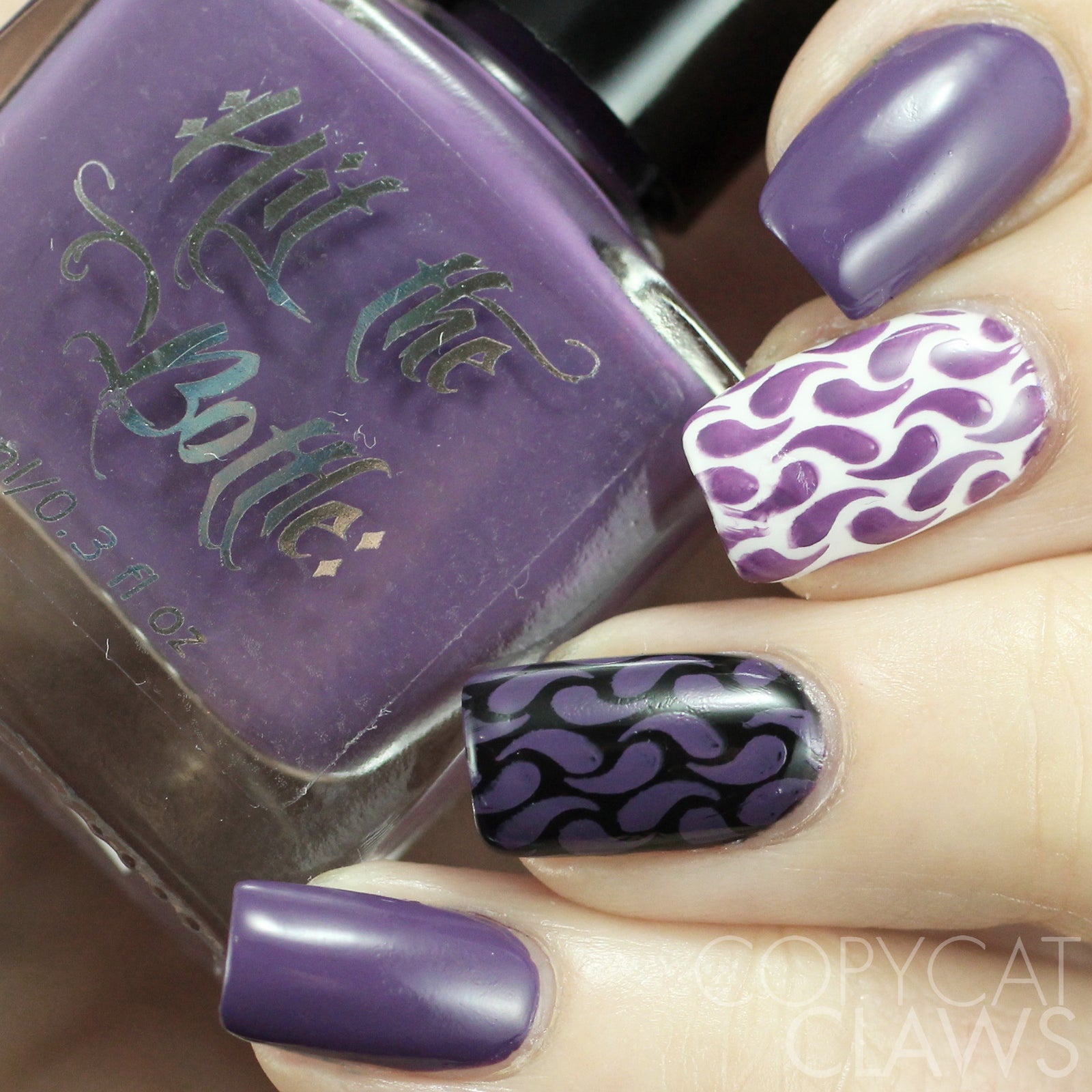 Hit the Bottle "Grape Minds Drink Alike" Stamping Polish