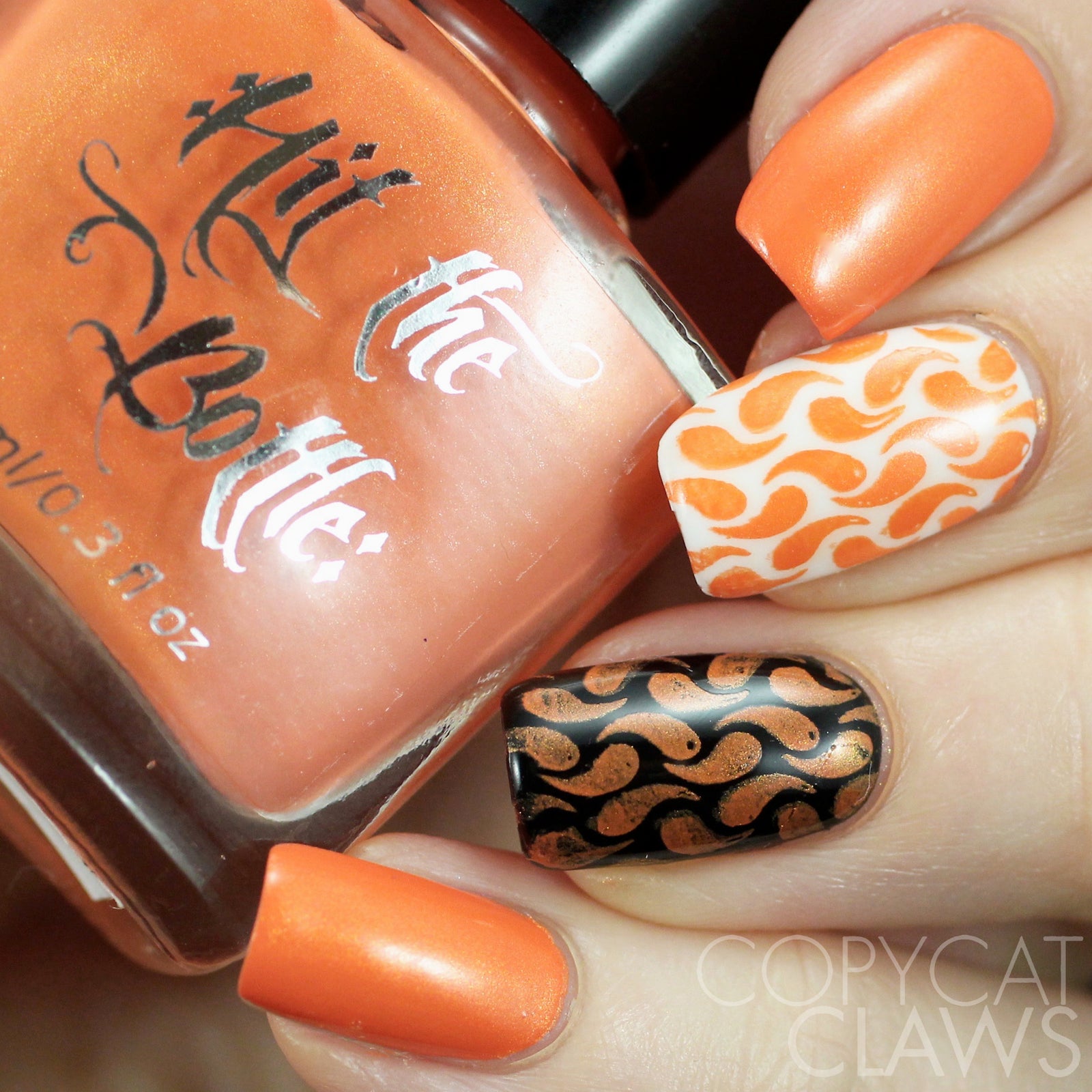 Hit the Bottle "Midnight Pumpkin" Stamping Polish