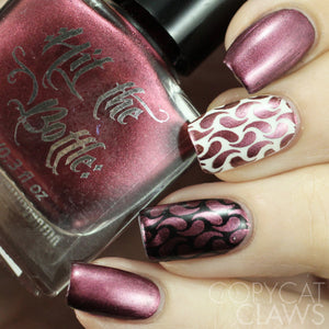 Hit the Bottle "Oh look...its Wine thirty" Stamping Polish