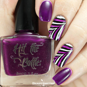 hit the bottle purple jelly nail polish