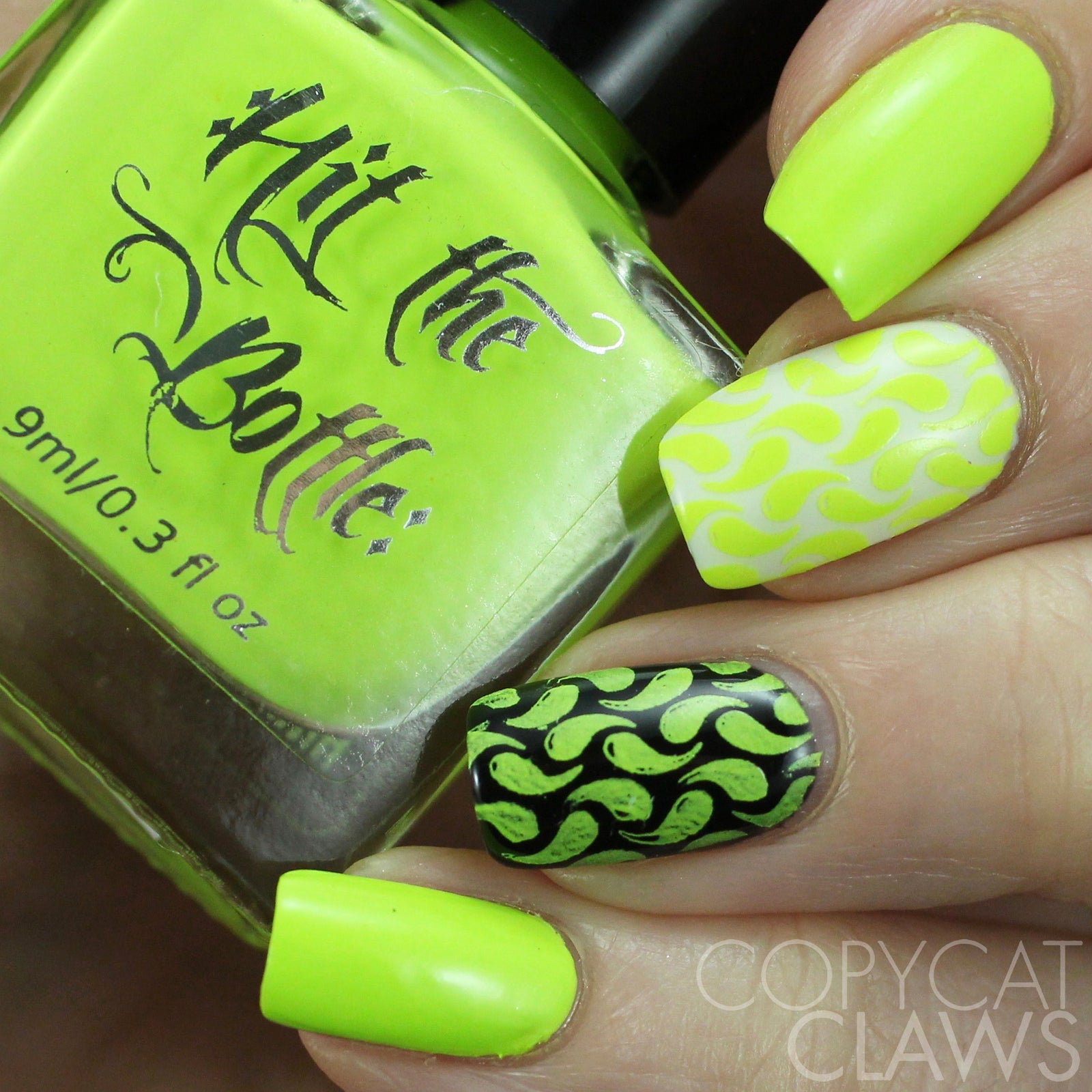 Hit the Bottle "Shazam Yellow" Neon Stamping Polish