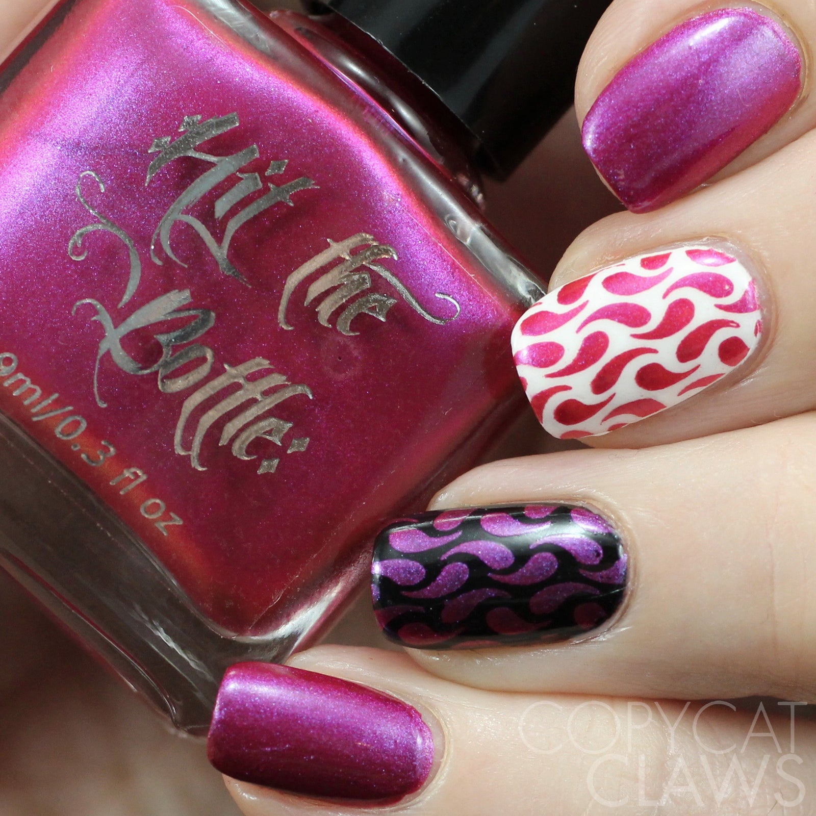 Hit the Bottle "Your Fuchsia Looks Bright" Stamping Polish