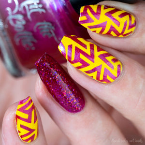 Hit the Bottle "Your Fuchsia Looks Bright" Stamping Polish
