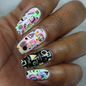 Hit the Bottle- Stamping Plate- Retro Patterns 80's and 90's