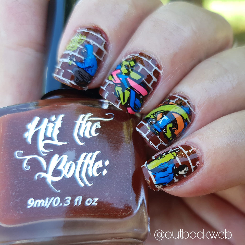 Hit the Bottle- Stamping Plate- Urban Wild Style