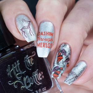 Hit the Bottle- Stamping Plate- Bah Humbug 02