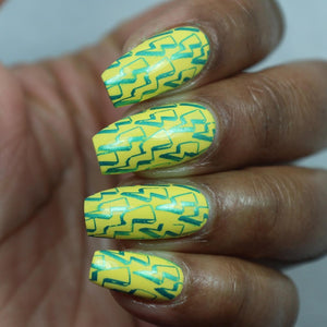 Hit the Bottle- Stamping Plate- Retro Patterns 80's and 90's